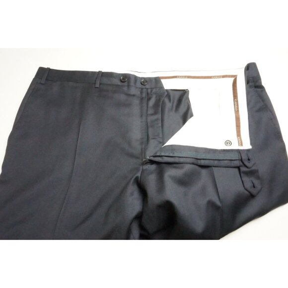 Canali CURRENT Navy Blue 100% Wool 2 Pc Suit Jacket Pants Sz 50L US 60L EU - Picture 11 of 11